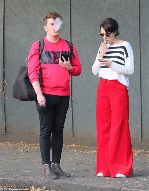 Phoebe Waller Bridge Catches The Eye In Striped Blouse And Scarlet Flared