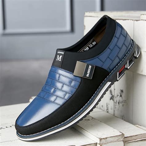 Luxury Casual Mens Comfortable Business Slip On Shoes Lazanow