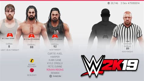 Wwe 2k19 All Superstars Overalls In Game Renders Including Dlc