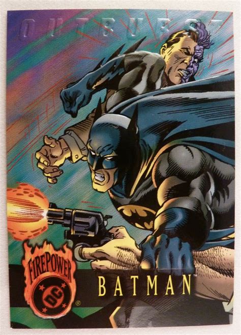 Dc Outburst Firepower Trading Cards Fleerskybox 1996 Batman