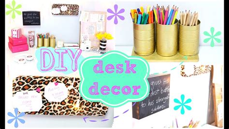 Diy Desk Decor Easy And Inexpensive Youtube