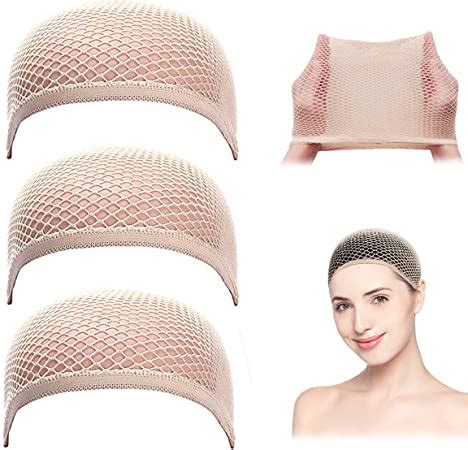 Dreamlover Mesh Wig Caps For Women Close Dome Nude Wig Caps 3 Pieces