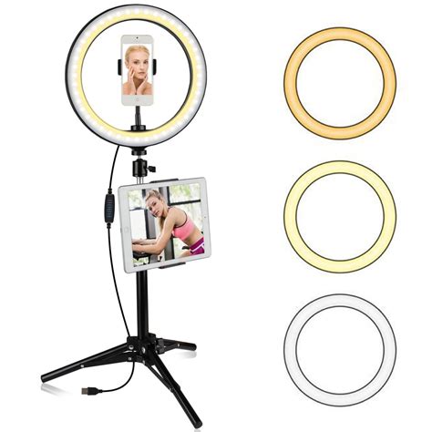 10 Ring Light Led Ring Light Wextendable Tripod Stand Selfie Ring