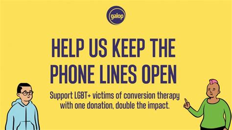 Help Fund The National Conversion Therapy Helpline A Charities
