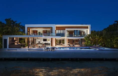 Live Like A Rod At This Sleek 32 Million Miami Manse Modern Mansion
