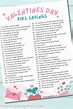 Valentine Sayings for Kids & Quotes