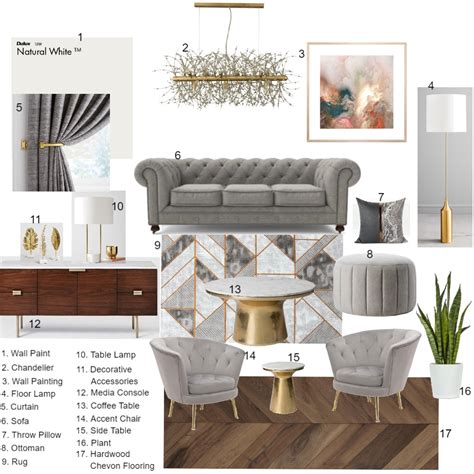 Modern Living Room Interior Design Mood Board By Udy Style Sourcebook