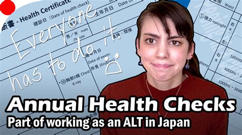 Alt Health Checks In Japan Part Of Working As An Alt In Japan