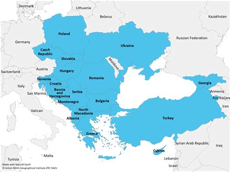 South Eastern Europe Map