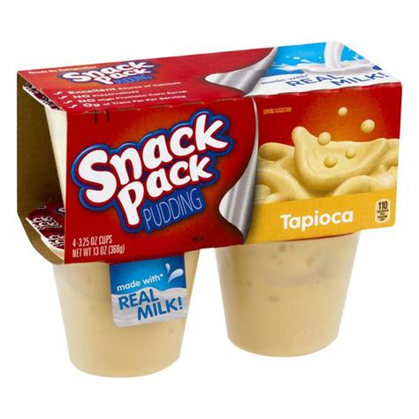 Snack Pack Tapioca Pudding Cups 4 325 Oz Cups Hy Vee Aisles Online