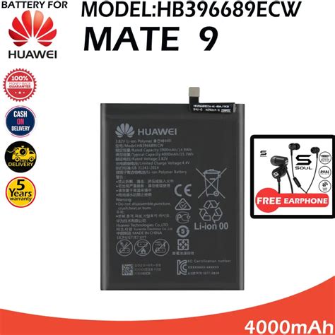 Huawei Mate 9 Battery Model Hb396689ecw 100orginal Equipment