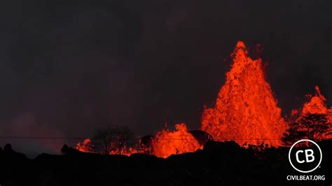 Kilauea Lava Flow Activity In Lower Puna Hawaii May 21 2018 Youtube