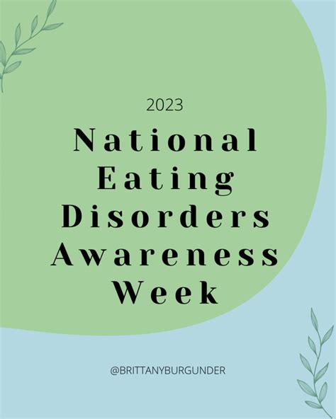 Eating Disorders Awareness Week 2023 Brittany Burgunder
