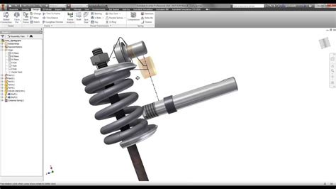 Autodesk Inventor Compression Springs Youtube