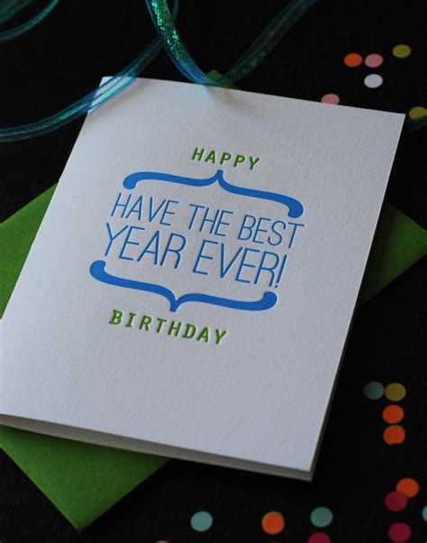 Happy Birthday Have The Best Year Ever By Richiedesign On Etsy