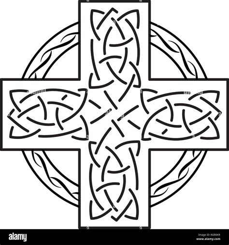 Celtic Cross Coloring Page Pin On Designs Stock Kenyon