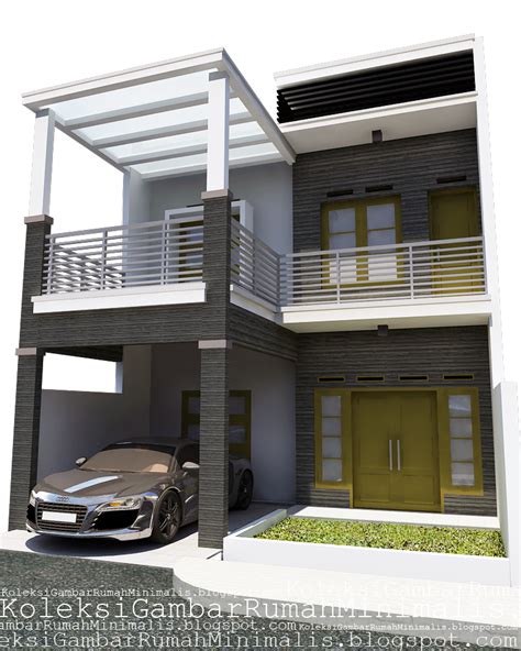 Fasad rumah modern minimalis 2 lantai. Model Fasad Rumah Minimalis 2 Lantai - Content