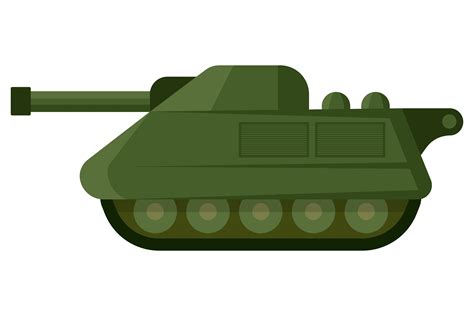Military Small Caliber Tank In Cartoon S Graphic By Pchvector