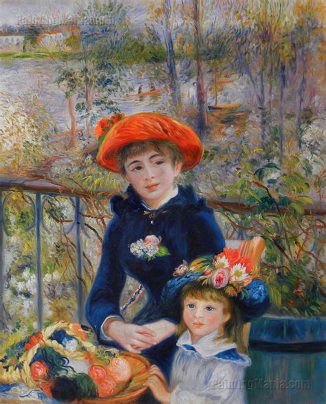 More about two sisters two sisters was painted on the terrace of maison fournace, a restaurant in seine, chatou. Two Sisters (On the Terrace) - Pierre-Auguste Renoir Paintings