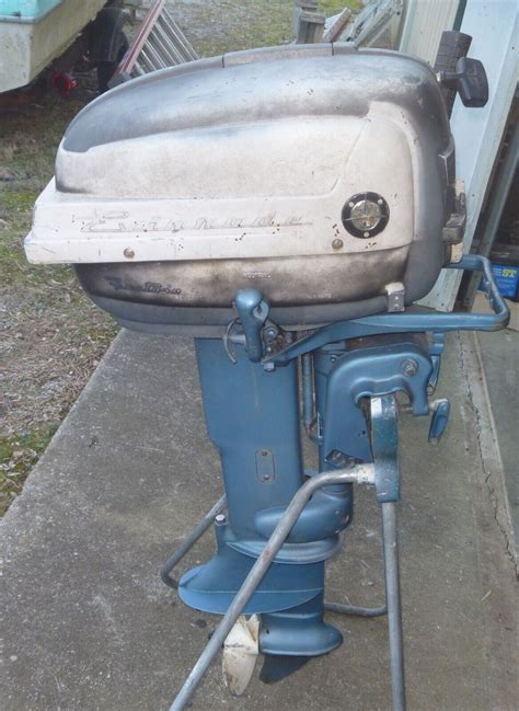 1957 Evinrude Fastwin 18 Hp Lo Hour 15020 Short Shaft Classic Outboard