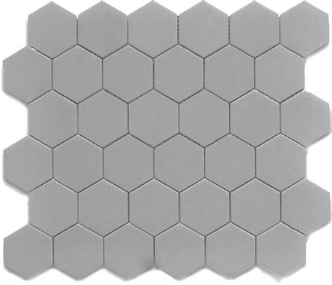 Gray 2 Hexagon Porcelain Mosaic Tile