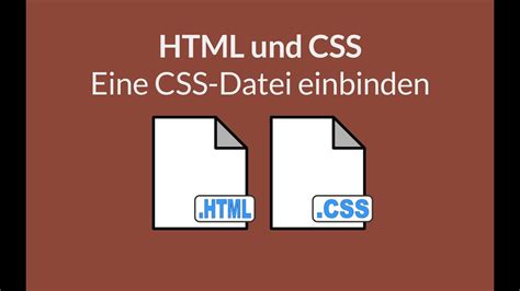 HTML Und CSS Eine CSS Datei Einbinden YouTube