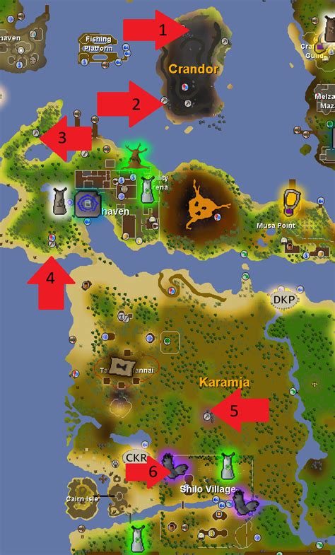 Crandor North Shooting Star Guide Osrs Old School Runescape Guides