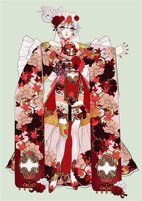 Kimono Anime Girl Outfits Drawings