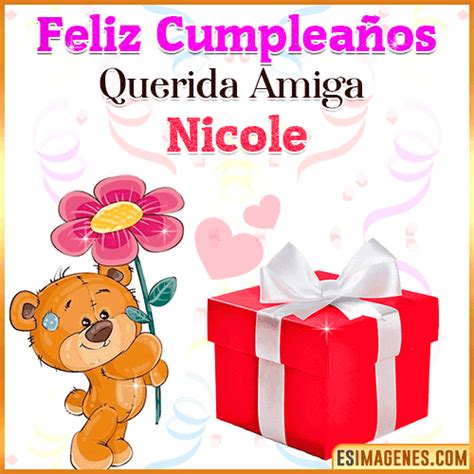 Feliz cumpleaños Amiga Nicole