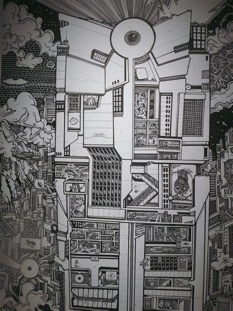 Surreal Cityscape Ink Drawing By Hey Apathy Comics On Deviantart