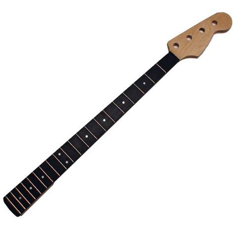 Fender Lic Jazz Bass Guitar Neck Maple Ebony Frtbrd 34in Scale 20 Fret