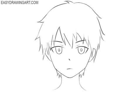 How To Draw An Anime Head Anime Drawings For Beginners Sketches Easy