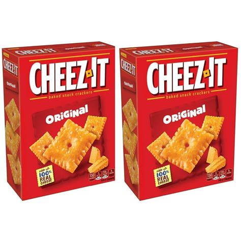 Cheez It The Original Baked Snack Crackers 7oz 2 Boxes