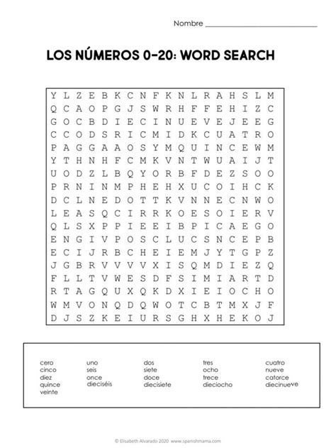 Numbers In Spanish Worksheets And How To Count 1 1000 Spanish