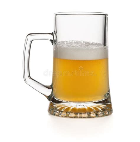 Empty Glass Mug For Beer Isolated On White Background Stock Image Image Of Clear Glass 201974631