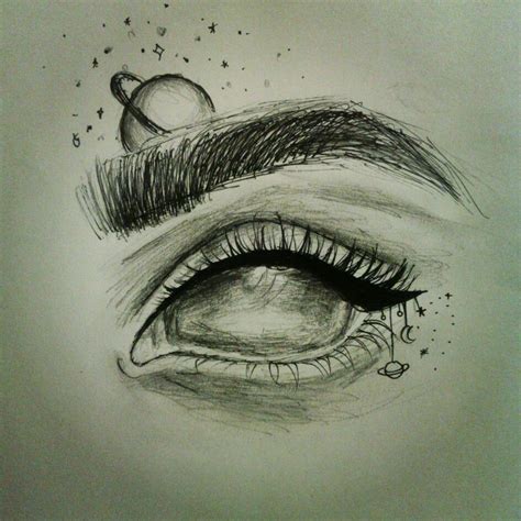 Galaxy Eye Cool Eye Drawings Dark Art Drawings Galaxy Drawings