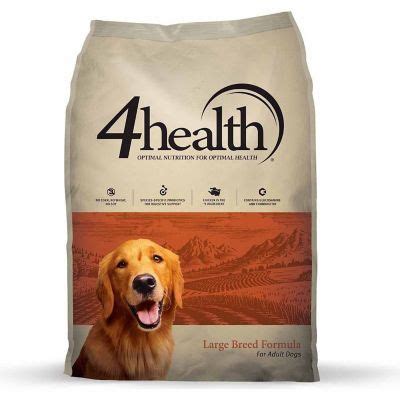 If your dog is relaxed at home, then fear and anxiety are less likely. 4health Large Breed Formula Adult Dog Food, 35 lb. Bag ...