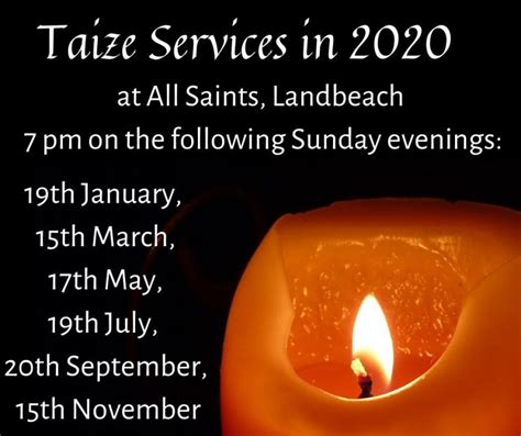 Taize Prayer St John The Evangelist Waterbeach And All Saints Landbeach