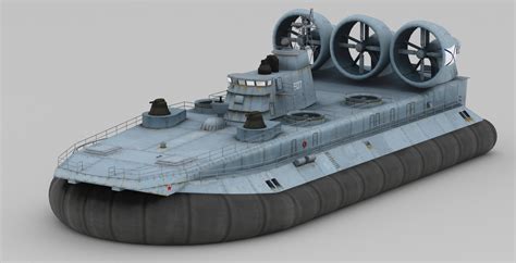 3ds Max Class Lcac Military Hovercraft