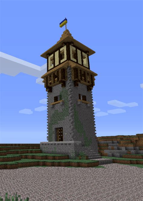 Lighthouse Tower Diy Minecraft Minecraft Castle Minecraft Crafts