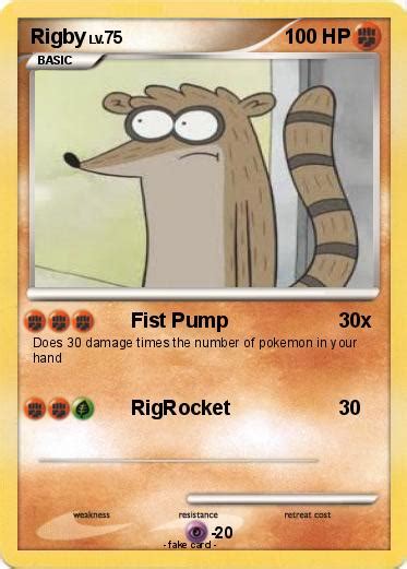 Chuckie finster or phil deville (rugrats); Pokémon Rigby 145 145 - Fist Pump - My Pokemon Card