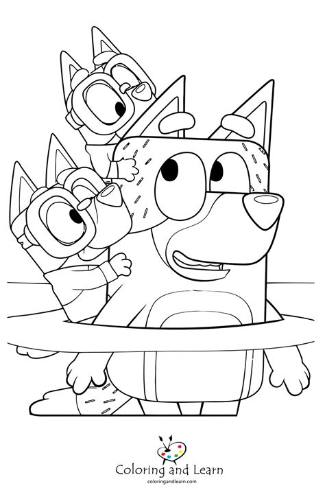 Bluey Coloring Pages 2023 Coloring And Learn