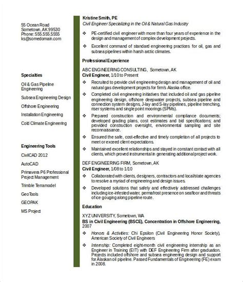 Cv model, example resume objective : 20+ Civil Engineer Resume Templates - PDF, DOC | Free ...