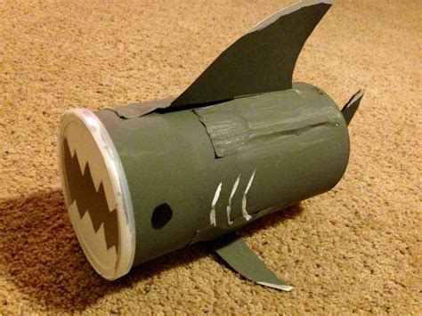 Shark Valentine Box Made Out Of An Oatmeal Container Boys Valentines