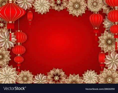 chinese new year frame background royalty free vector image