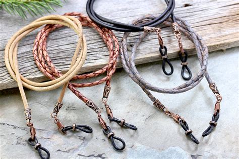 leather jewelry metal jewelry leather cord leather bracelet black leather eyewear retainers