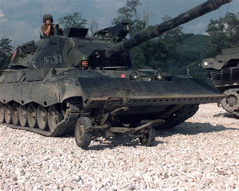 A Krauss Maffei Leopard 1a5 Main Battle Tank Dozer With Ifor Markings