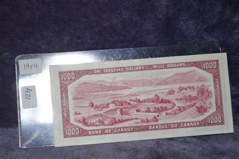 1954 Cdn One Thousand Dollar Bill Crisp