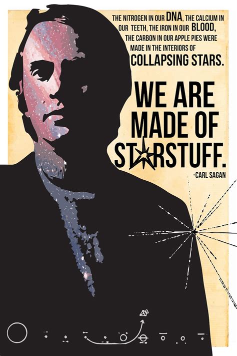 Carl Sagan Poster We Are Starstuff Carl Sagan Quotes Space Etsy