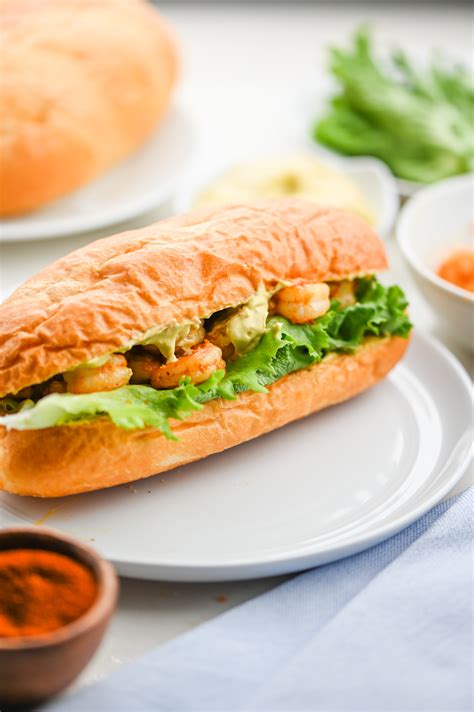 Spicy Shrimp Sandwich With Chipotle Avocado Mayonnaise Life S Ambrosia